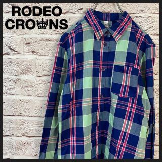 ロデオクラウンズ(RODEO CROWNS)のrodeocrowns シャツ　チェックシャツ メンズ　レディース[ M ](シャツ)