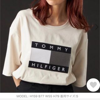 トミーヒルフィガー(TOMMY HILFIGER)のトミーヒルフィガー モノクローム　TOMMY HILFIGER ビッグロゴ(Tシャツ(半袖/袖なし))