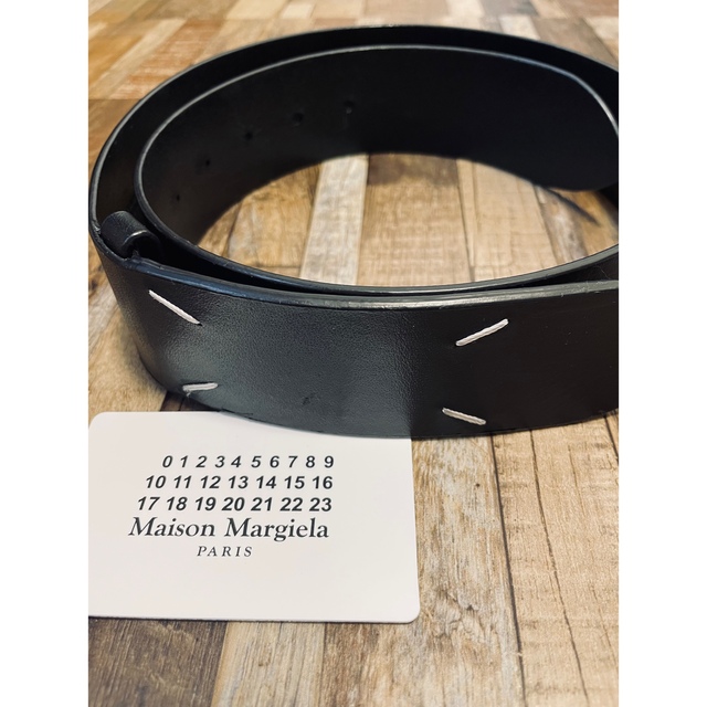 MAISON MARGIELA(メゾンマルジェラ)ブラック 4ステッチ ベルトL