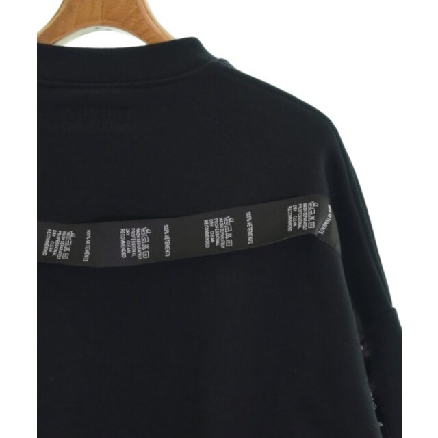 VETEMENTS(ヴェトモン)のVETEMENTS ヴェトモン スウェット S 黒 【古着】【中古】 メンズのトップス(スウェット)の商品写真