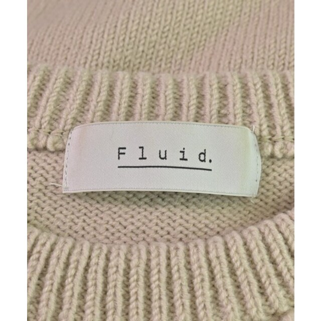 FLUID - FLUID フルイド ニット・セーター F ベージュ 【古着】【中古