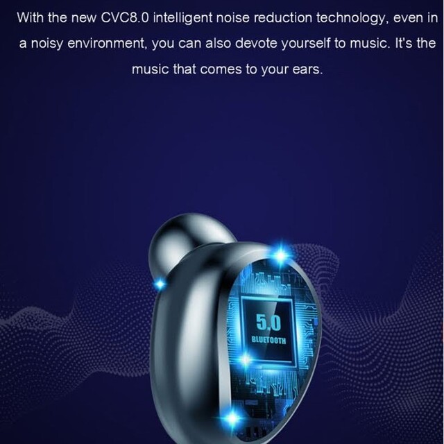 高音質モバイルバッテリー搭載Bluetooth5.1 スマホ/家電/カメラのオーディオ機器(ヘッドフォン/イヤフォン)の商品写真