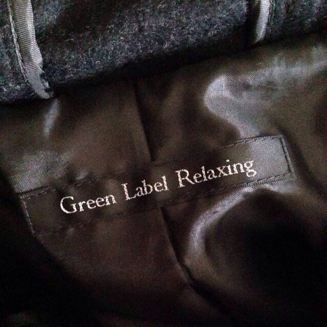 UNITED ARROWS green label relaxing(ユナイテッドアローズグリーンレーベルリラクシング)のAラインダッフルコート(ブラック) レディースのジャケット/アウター(ダッフルコート)の商品写真