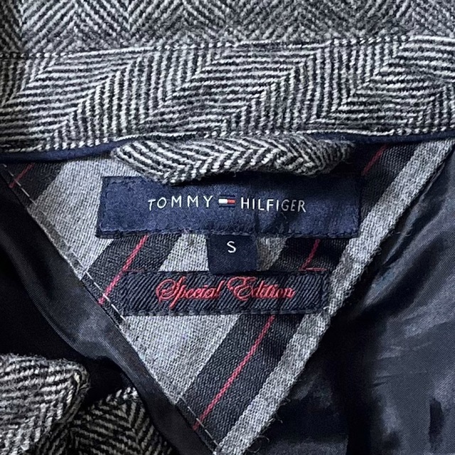 TOMMY HILFIGER(トミーヒルフィガー)のTommyHilfiger(USA)ビンテージウールヘリンボーンスウィングトップ メンズのジャケット/アウター(ブルゾン)の商品写真