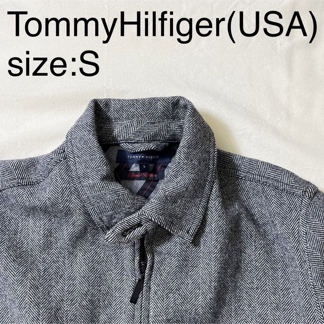 TommyHilfiger(USA)ビンテージウールヘリンボーンスウィングトップ 超