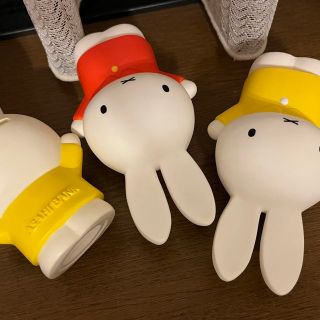 ミッフィー(miffy)の昭和レトロ  ミッフィー人形　貯金箱　アサヒ銀行ノベルティ　３体(ノベルティグッズ)