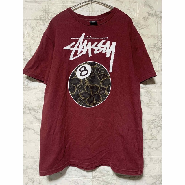 STUSSY ステューシー　Tシャツ　レッド系/Mサイズ