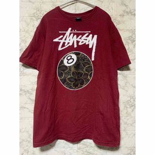 ステューシー(STUSSY)のSTUSSY ステューシー　Tシャツ　レッド系/Mサイズ(Tシャツ/カットソー(半袖/袖なし))