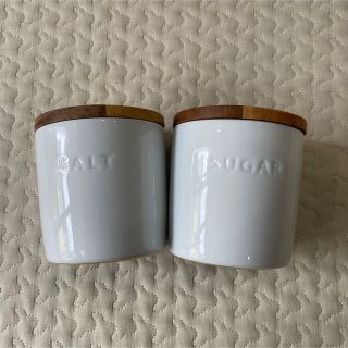 ママイクコ(MAMAIKUKO)のキャニスター　砂糖　塩　260ml 陶器(日用品/生活雑貨)