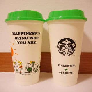 スターバックスコーヒー(Starbucks Coffee)のスターバックス　ピーナッツ　スヌーピー　コラボ　リユーザブルカップ　スタバ(容器)