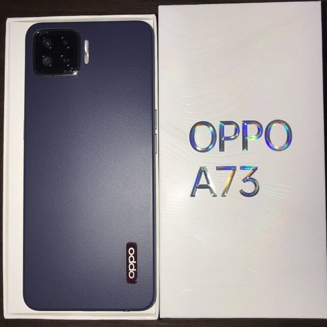 OPPO A73 ネイビー ブルー