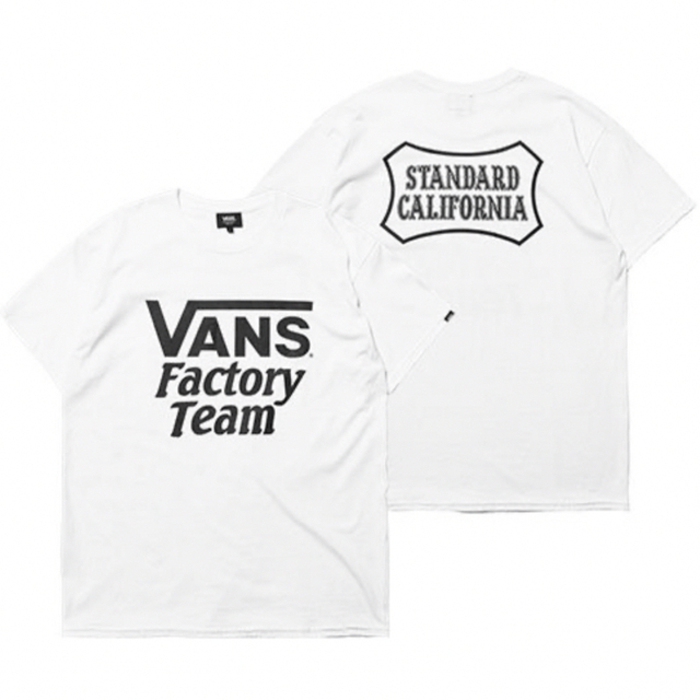 STANDARD CALIFORNIA(スタンダードカリフォルニア)のVANS × SD Logo T／STANDARD CALIFORNIA 白XL メンズのトップス(Tシャツ/カットソー(半袖/袖なし))の商品写真