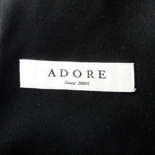 アドーア ADORE パンツ サイズ38 M 黒 レディース クロップド(半端丈