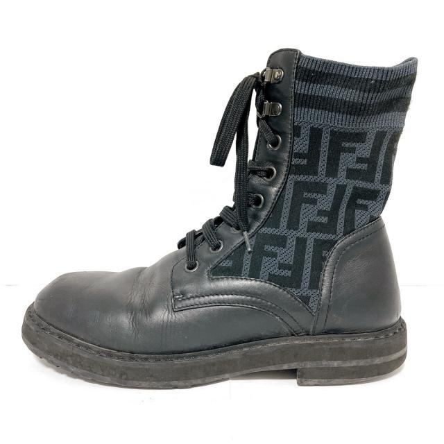 安心 保証 FENDI フェンディ ショートブーツ 37黒
