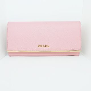 プラダ(PRADA)のプラダ 長財布 - 1MH132 ピンク×ゴールド(財布)