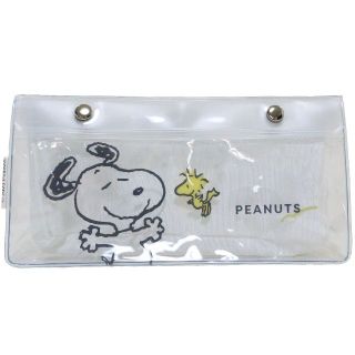 スヌーピー(SNOOPY)のスヌーピー ピーナッツ チャーリーブラウン ポーチ ペンケース クリアハイ★新品(ポーチ)