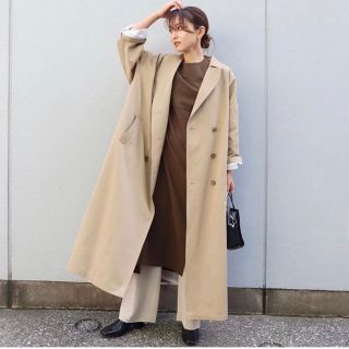 Wide volume spring coat RIM.ARK　ブラック　コート