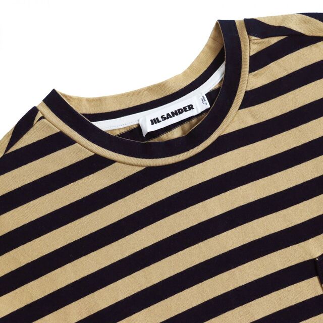 美品○JIL SANDER ジルサンダー JSU0707011 ボーダー クルーネック