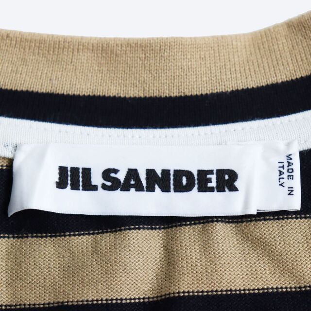 美品○JIL SANDER ジルサンダー JSU0707011 ボーダー クルーネック
