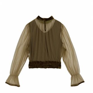 アメリヴィンテージ 新品 UND VELOUR TULLE BLOUSE