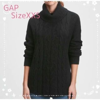 ギャップ(GAP)の【新品未使用 送料無料】XXS　GAP ケーブルニット タートルネック セーター(ニット/セーター)