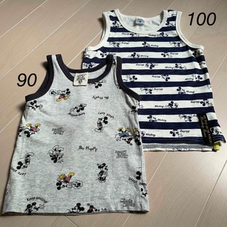 ディズニー(Disney)の子ども服　まとめ　ディズニー　Disney ミッキー　タンクトップ　90 100(Tシャツ/カットソー)