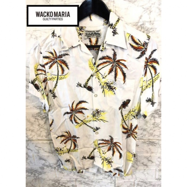 WACKO MARIA ワコマリア 21SS HAWAIIAN SHIRT レオパード ハワイアンシャツ アロハレーヨンシャツ ネイビー