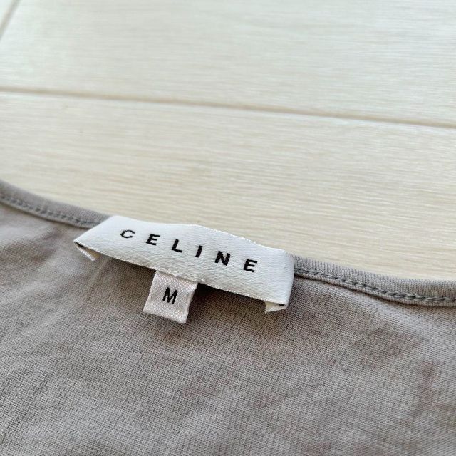 CELINE セリーヌ ノースリーブ トップス スパンコール トリオンフ柄