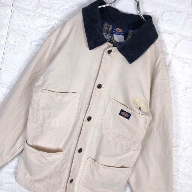 希少 ZARA パーカー パッチワーク 白 L ゆるだぼ