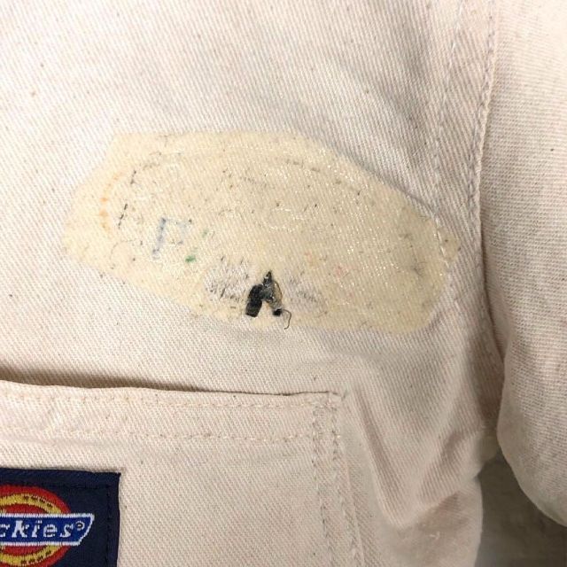 Dickies(ディッキーズ)のディッキーズ 希少カラー カバーオール ダックジャケット 刺繡ロゴ アメカジ 白 メンズのジャケット/アウター(ブルゾン)の商品写真