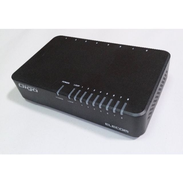ELECOM 8ポート ギガビット対応スイッチングハブ 1000BASE-T スマホ/家電/カメラのPC/タブレット(PCパーツ)の商品写真