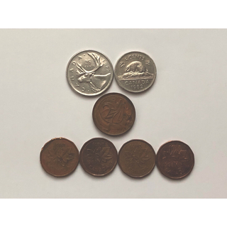 外国硬貨　古銭　カナダ　オーストラリア(貨幣)
