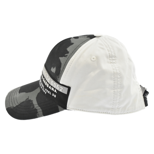 DOLCE&GABBANA - DOLCE & GABBANA ドルチェアンドガッバーナ 21SS カモ ロゴデザイン キャップ グレー/ホワイト GH590Z GEQ94