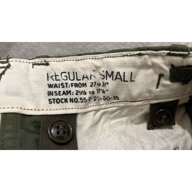 米軍実物 M-1951 SR カーゴパンツ 53年 デッドストック ファティーグ 米軍実物 M-1951 SR カーゴパンツ 53年 デッドストック ファティーグ