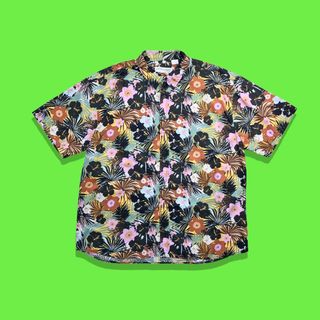 パタゴニア(patagonia)の90s ボタニカル半袖シャツ 植物 花柄 総柄 ビッグサイズ アロハ ハワイアン(シャツ)