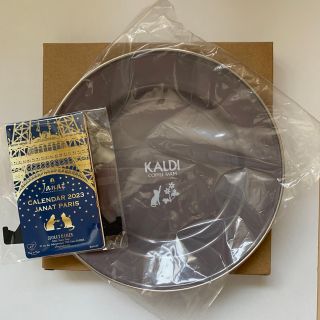 カルディ(KALDI)のカルディ ネコの日 2023 ホーロープレート カレンダー(食器)