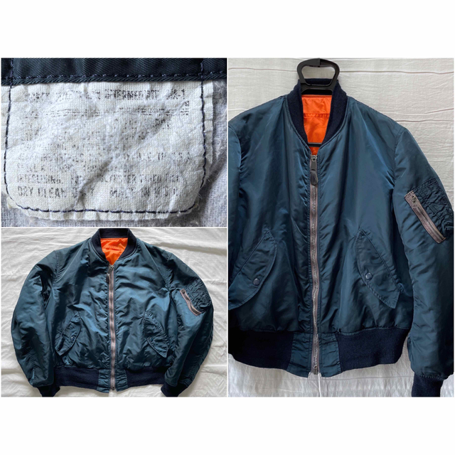 90's USA製 ALPHA INDUSTRIES MA-1 LARGE 人気のクリスマスアイテムが