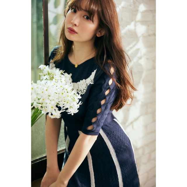 直売純正品 ♡ハーリップトゥCotton-blend Knit Dress レディース
