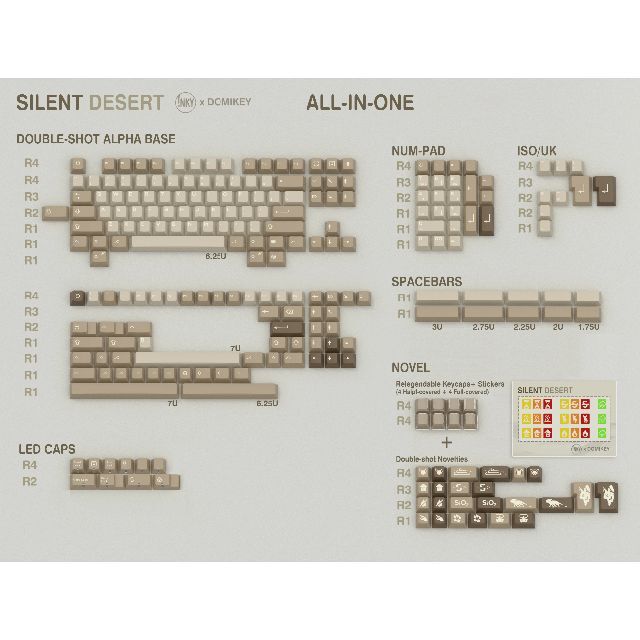 Domikey キーキャップ 静寂砂漠 Silent Desert | www.jarussi.com.br