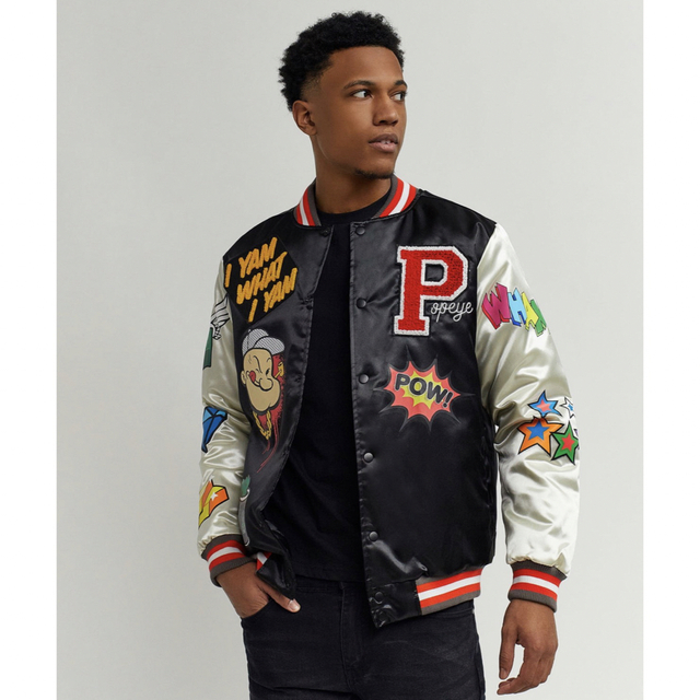 リーズン HUSTLER VARSITY JACKET ウール スタジャン