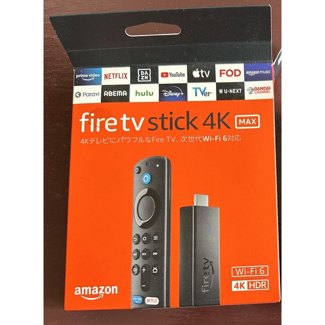Amazon fire tv stick 4K MAX スマホ/家電/カメラのテレビ/映像機器(映像用ケーブル)の商品写真