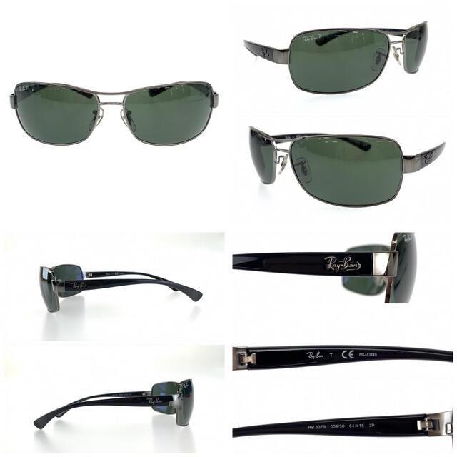美品 Ray-Ban レイバン ブラック メタル RB3379 サングラス 偏光