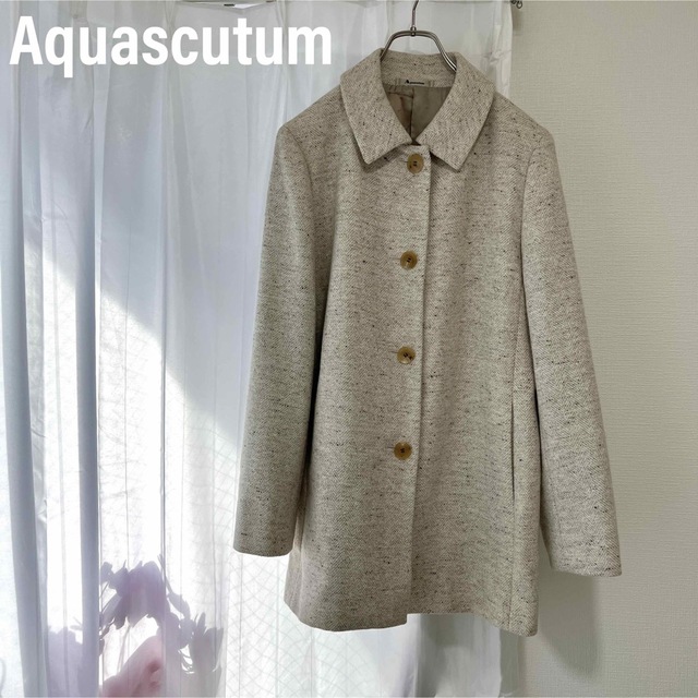 Aquascutum アクアスキュータム　ロングコート　ステンカラーコート