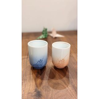 夫婦湯呑み茶碗　湯呑みペアセット(グラス/カップ)