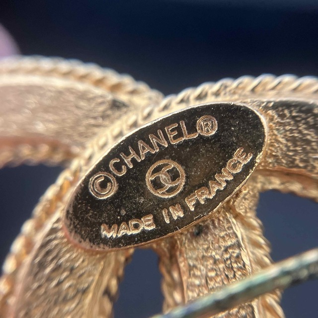 【美品】CHANEL ビンテージ ブローチ ゴールド