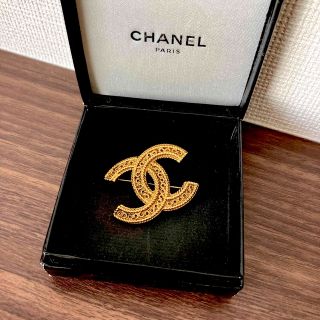 【美品】CHANEL ビンテージ ブローチ ゴールド