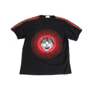 グッチ(Gucci)の【美品】GUCCI グッチCat キャット 猫 シェリーライン Tシャツ XL(Tシャツ/カットソー(半袖/袖なし))