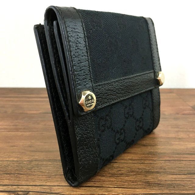 Gucci - 極美品 GUCCI Wホック財布 154117 GGキャンバス 224の通販 by