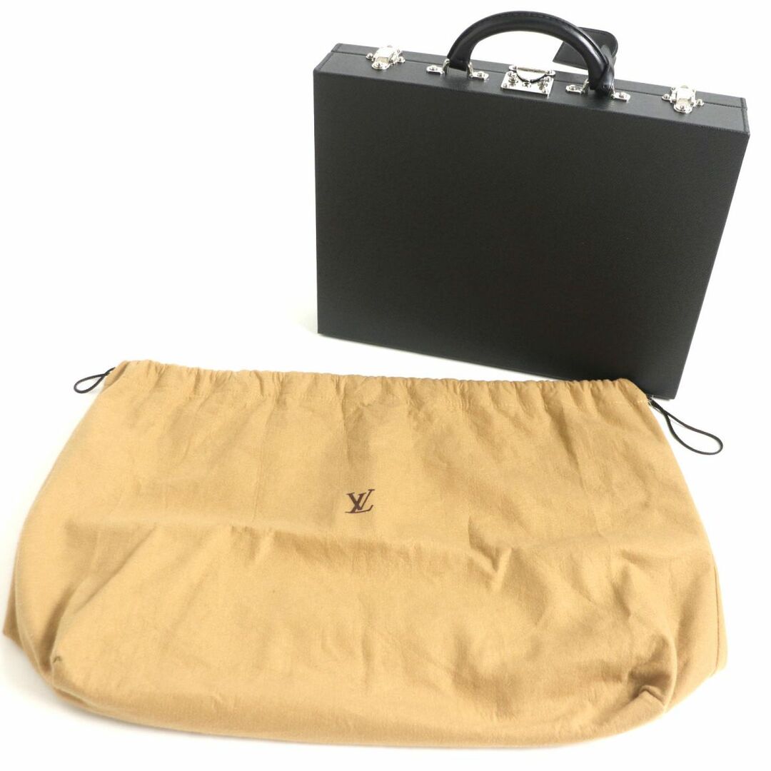 美品▼LOUIS VUITTON ルイヴィトン M30012 ディプロマット タイガ アルドワーズ トランク/アタッシュケース 黒 仏製 袋・ネームタグ・鍵付　p15-st30220-9961