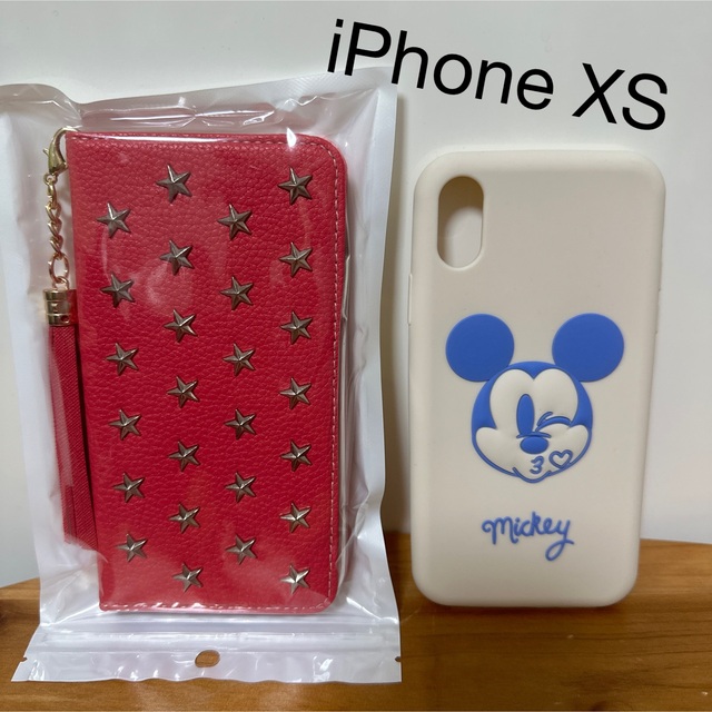 H&M - 超美品☆iPhone XS ケース2点セット ピンク、ベージュ オマケ